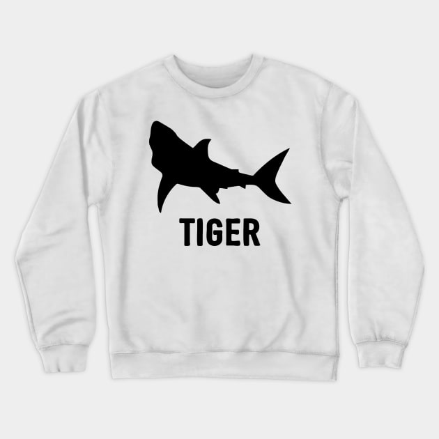 Tiger Shark Shirt Crewneck Sweatshirt by Pushloop